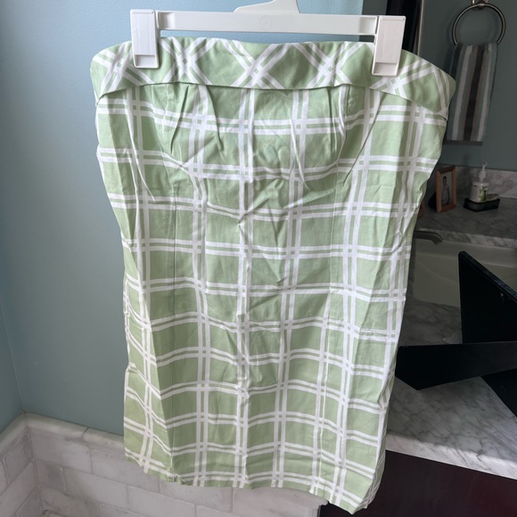 Peppermayo Exclusive - Love My Way Tube Dress - Sage Check - Picture 2 of 6